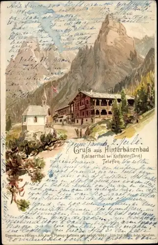 Ak Kufstein in Tirol, Hinterbärenbad, Außenansicht