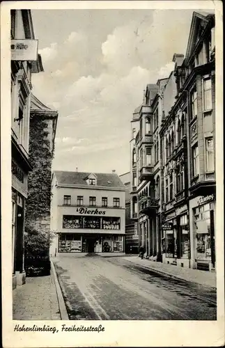 Ak Hohenlimburg Hagen Ruhrgebiet, Freiheitsstraße, Dierkes