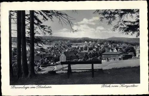 Ak Braunlage im Oberharz, Kurgarten