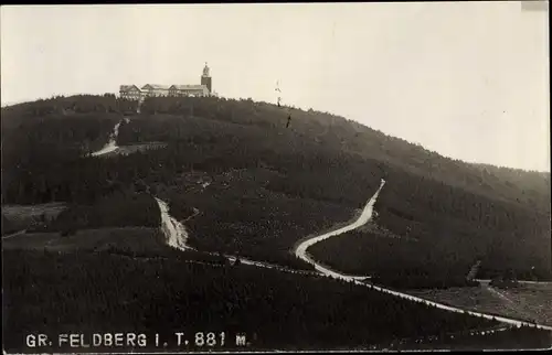 Foto Ak Niederreifenberg Schmitten im Taunus, Großer Feldberg, Turm, Feldberghaus