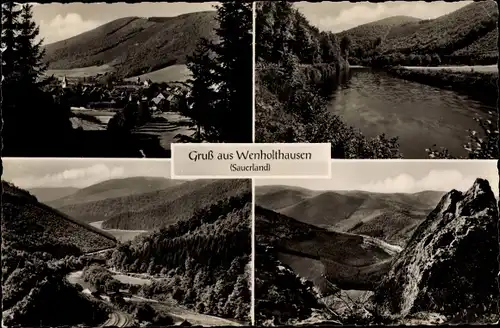 Ak Wenholthausen Eslohe im Sauerland, Landschaftsbilder, Ort