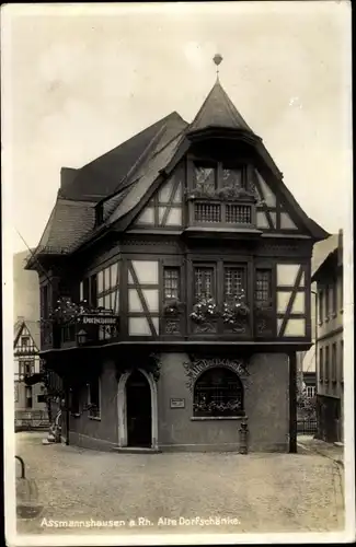 Ak Assmannshausen Rüdesheim am Rhein, Alte Dorfschänke
