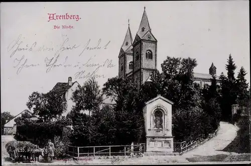 Ak Arenberg Koblenz am Rhein, Kirche