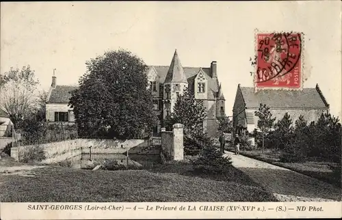 Ak Saint Georges Loir et Cher, Le Prieuré, La Chaise