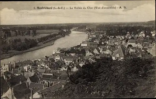 Ak Montrichard Loir et Cher, Vue d´Ensemble