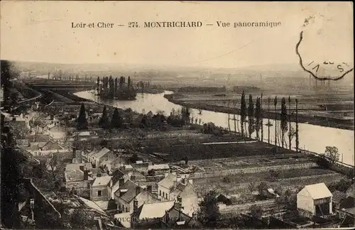 Ak Montrichard Loir et Cher, Vue Panoramique