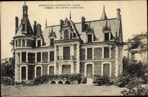 Ak Nogent sur Vernisson Loiret, Chateau des Barres