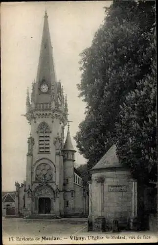 Ak Vigny Val d’Oise, Église