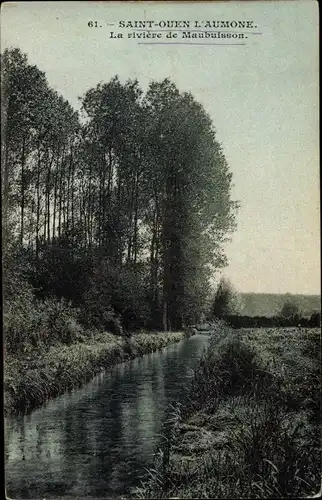 Ak Saint Ouen l’Aumône Val d’Oise, Rivière de Maubuisson