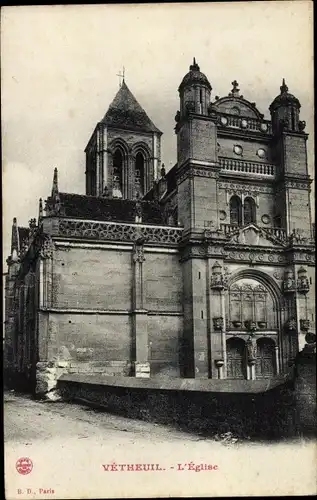 Ak Vétheuil Val-d´Oise, Église