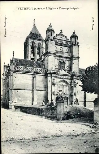 Ak Vétheuil Val-d´Oise, Église