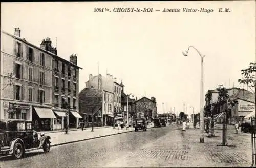 Ak Choisy Le Roi Val de Marne, Avenue Victor Hugo