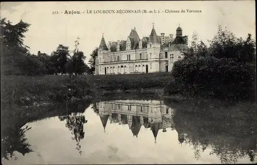Ak Le Louroux-Béconnais Maine et Loire, Château de Vernoux