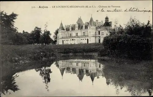 Ak Le Louroux-Béconnais Maine et Loire, Château de Vernoux