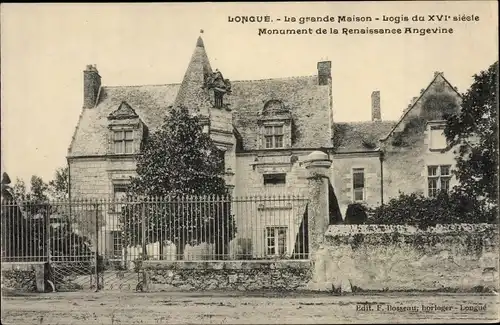 Ak Longué Maine et Loire, La Grande Maison, XVIe Siècle