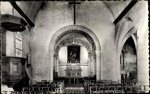 Ak L'Etang la Ville Yvelines, Intérieur de l´Église