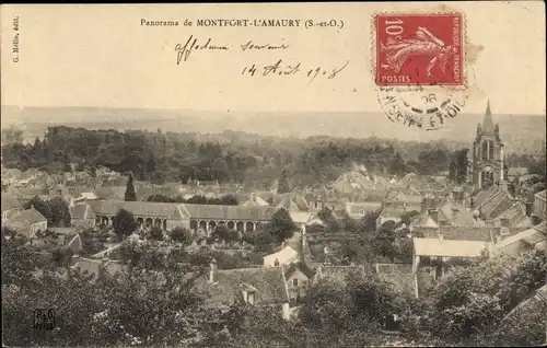 Ak Montfort l´Amaury Yvelines, Panorama