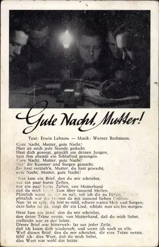 Lied Ak Gute Nacht, Mutter von Erwin Lehnow, Gruppenbild