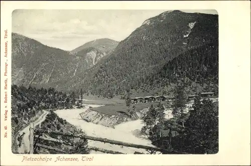 Ak Pletzachalpe am Achensee in Tirol