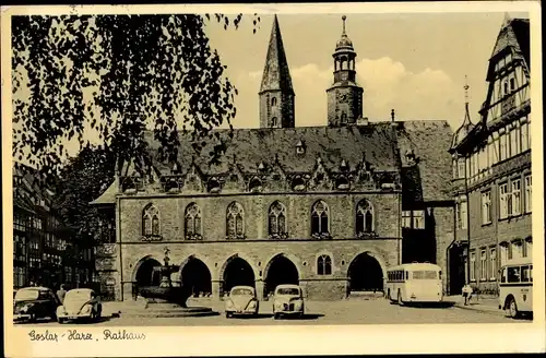 Ak Goslar am Harz, Rathaus