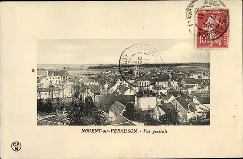 Ak Nogent sur Vernisson Loiret, Vue générale, Fliegeraufnahme