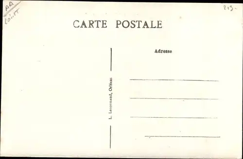 Ak Yèvre le Chatel Loiret, Vue d'ensemble du Chateau feodal