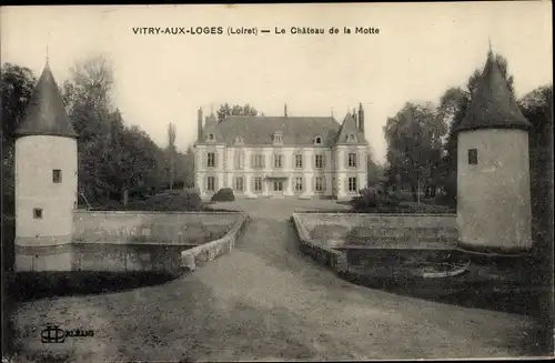 Ak Vitry aux Loges Loiret, Le Chateau de la Motte