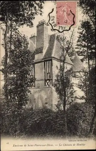 Ak Saint-Pierre-sur-Dives Calvados, Château de Honblec