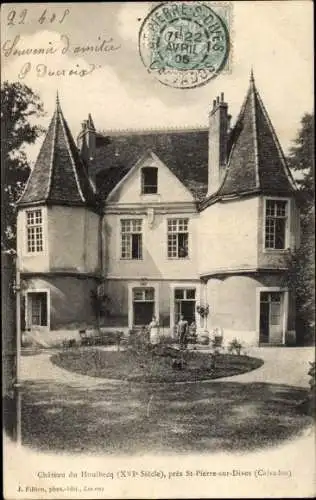 Ak Saint-Pierre-sur-Dives Calvados, Château du Houlbecq