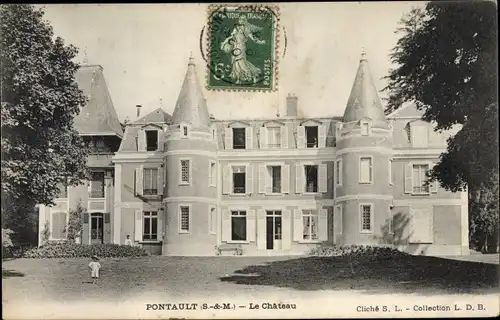 Ak Pontault Seine et Marne, Le Château