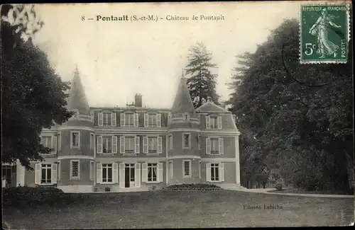 Ak Pontault Seine et Marne, Le Château de Pontault
