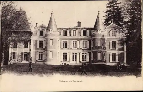 Ak Pontault Seine et Marne, Château de Pontault