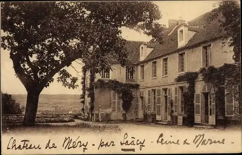 Ak Méry Seine et Marne, Château