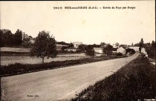 Ak Briis-sous-Forges Essonne, Entrée du Pays par Forges