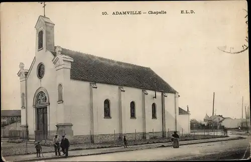 Ak Adamville Val de Marne, Chapelle