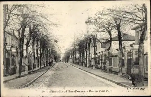 Ak Saint Maur des Fossés Val de Marne, Rue du Petit Parc