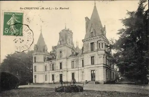 Ak Sainte Christine Maine-et-Loire, Château du Martreil