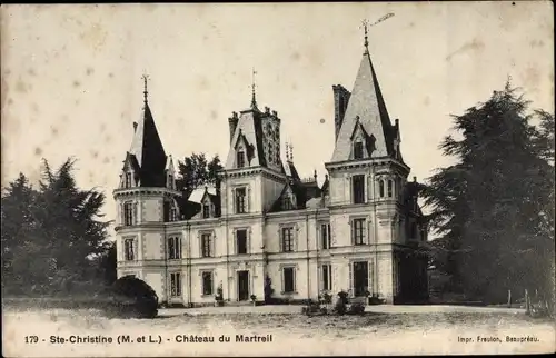 Ak Sainte Christine Maine-et-Loire, Château du Martreil