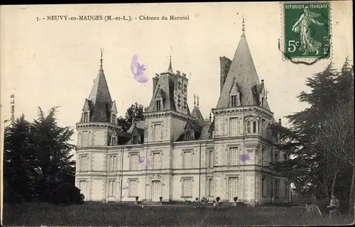 Ak Neuvy en Mauges Maine et Loire, Château du Martriel