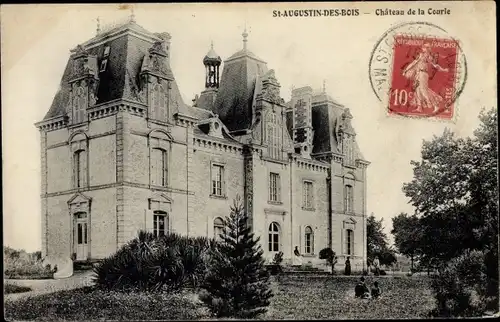 Ak Saint Augustin des Bois Maine-et-Loire, Château de la Courie