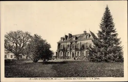 Ak Le Lion d'Angers Maine et Loire, Château des Faveries