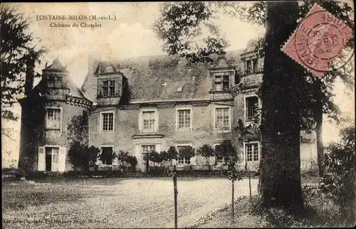 Ak Fontaine Milon Maine-et-Loire, Château du Chatelet