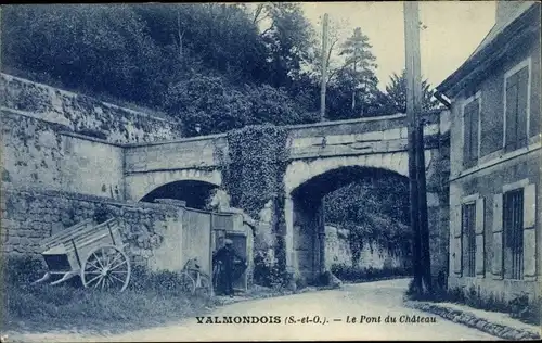 Ak Valmondois Val-d´Oise, Pont du Château