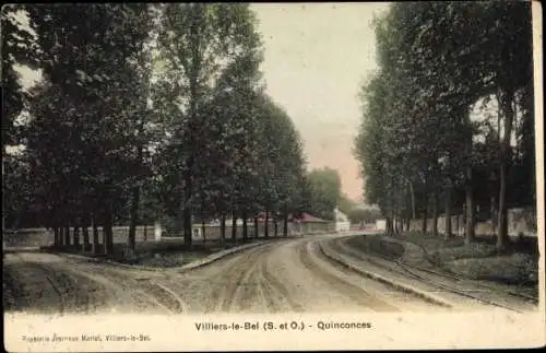 Ak Villiers-le-Bel Val-d´Oise, Quinconces