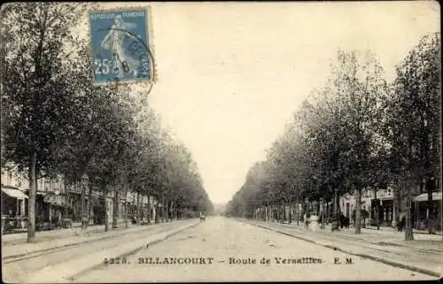 Ak Billancourt Hauts de Seine, Route de Versailles