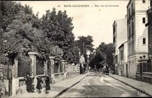 Ak Bois Colombes Hauts de Seine, Rue des Carbonnets
