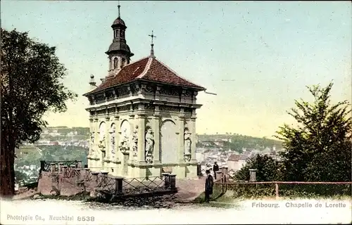 Ak Fribourg Freiburg Stadt Schweiz, Chapelle de Lorette