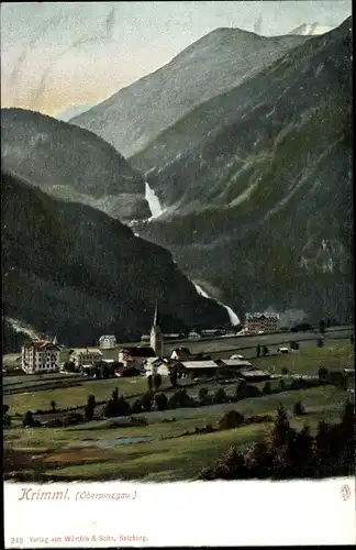 Ak Krimml in Salzburg, Panorama