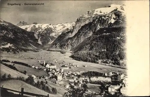 Ak Engelberg Kanton Obwalden Schweiz, Panorama vom Ort