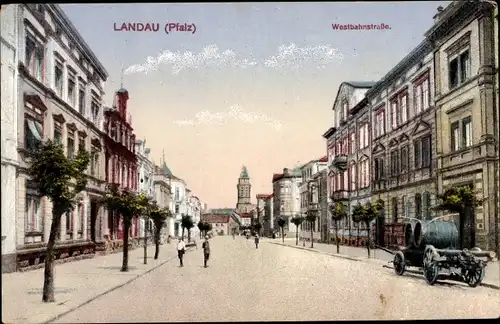 Ak Landau in der Pfalz, Westbahnstraße